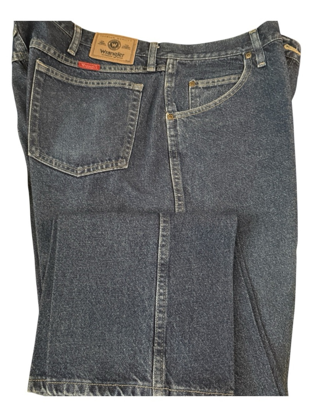Wrangler Men's Relaxed Fit Jeans - Indigo Blue - Size 44 x 30